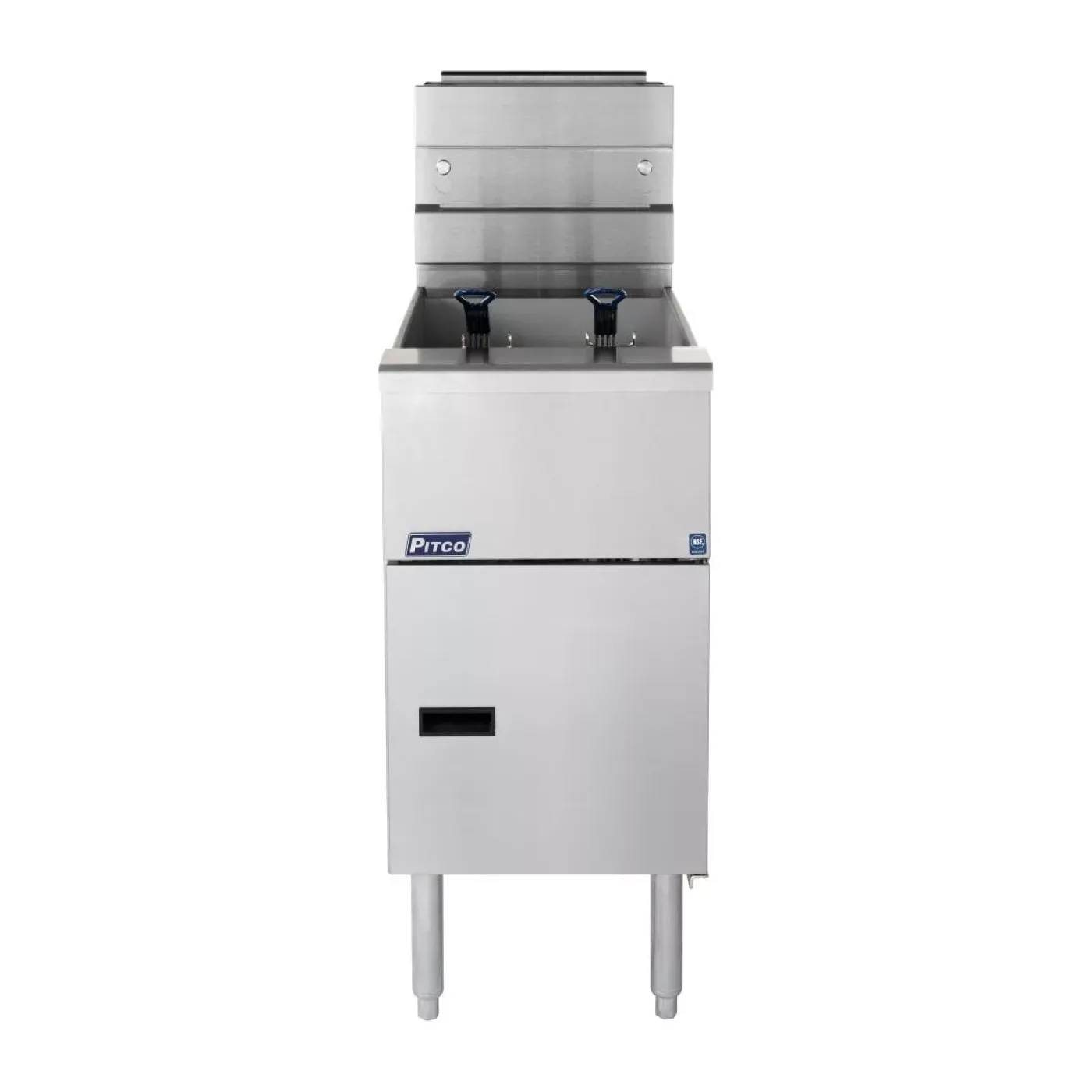 Pitco Twin Basket Single Tank Solstice Natural Gas Fryer SG14S - islandcatering - 3