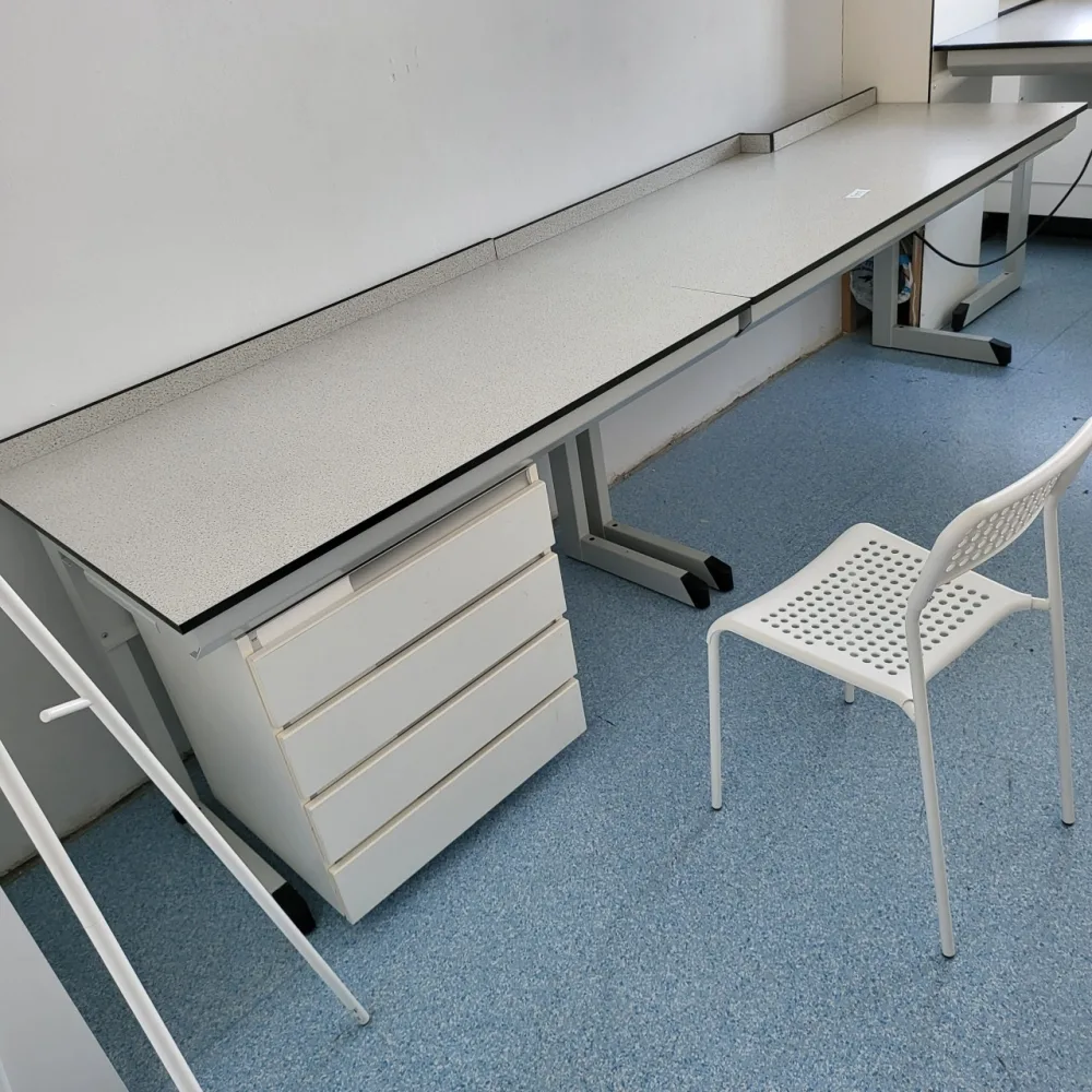 2024 - Used S+B Laboratory wall table (278 cm)
