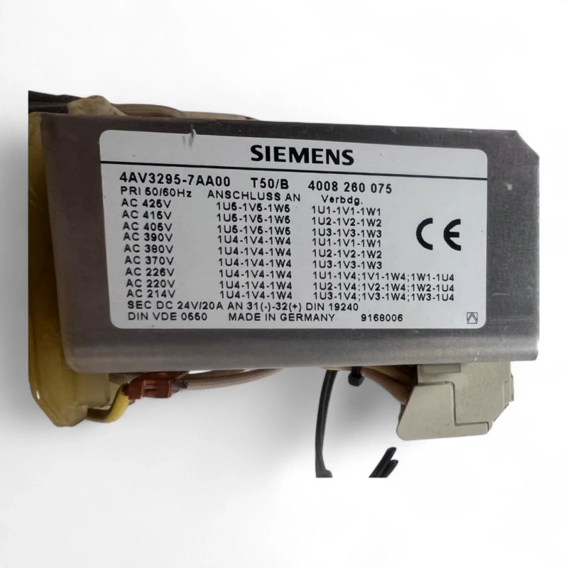 SIEMENS Transformator 4AV3295-7AA00 T50/B mit Elko 10.000 µF 10 V