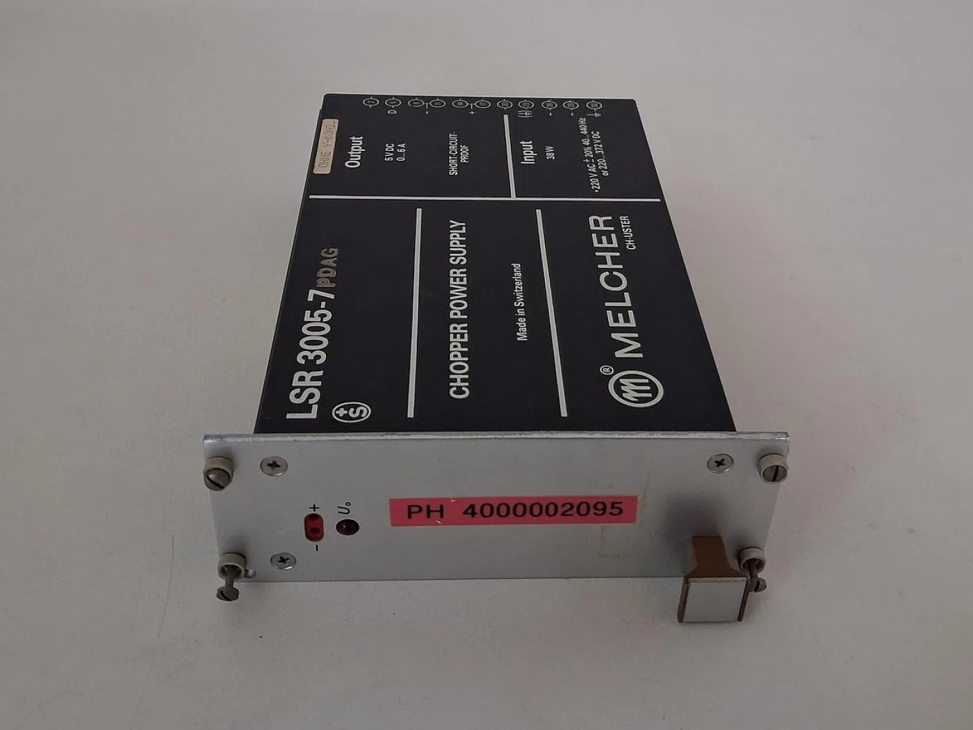 Melcher LSR 3005-7PDAG Chopper Power Supply - 1