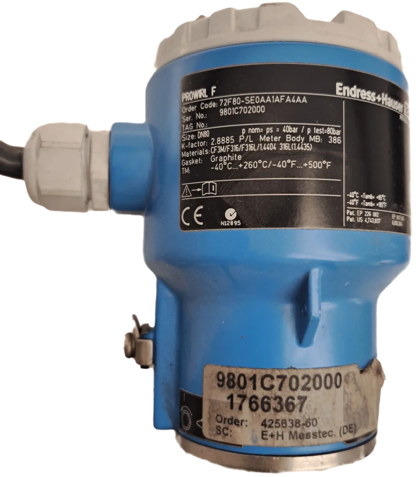 Endress & Hauser Prowirl 72F80 - 5
