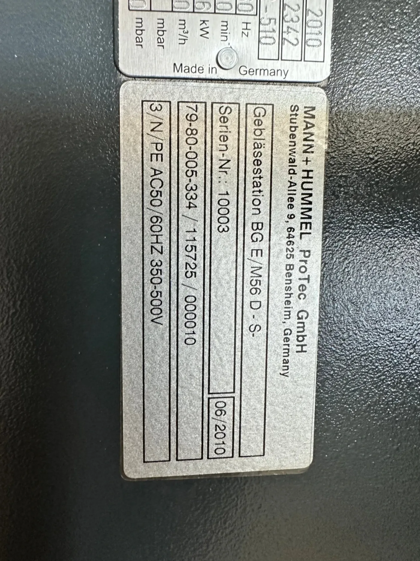 Mann+Hummel - Becker Gebläsestation BGSE/M56D-S - 6