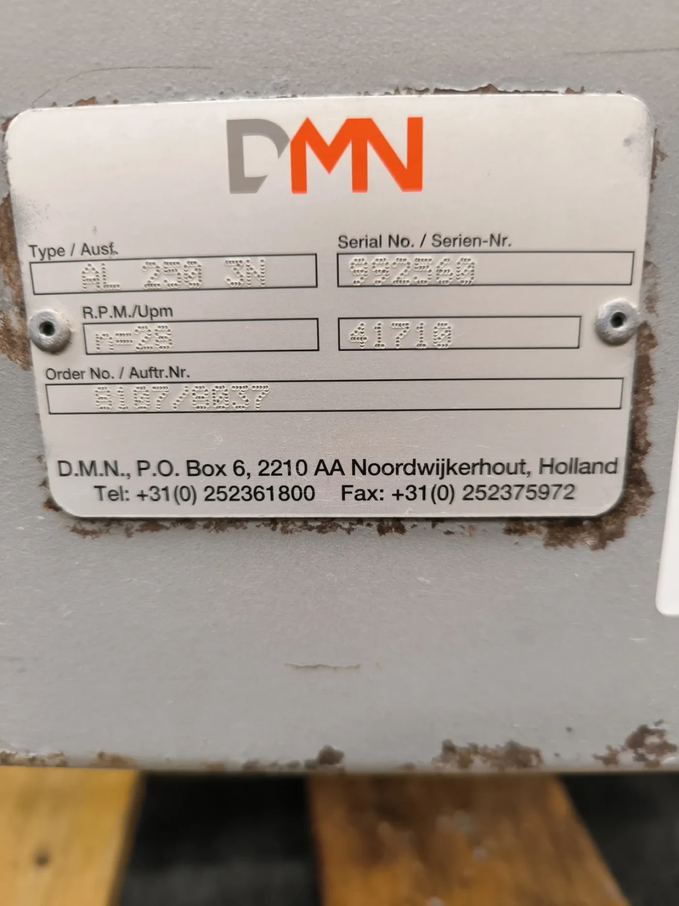 ROTARY VALVE DMN WESTINGHOUSE AL 250 3N 1.1 KW - 5