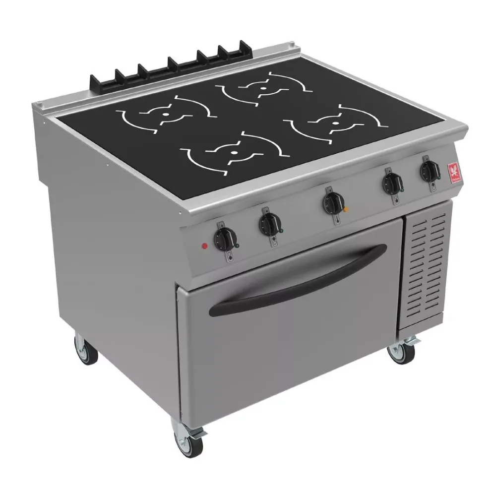 Falcon F900 Induction Range with Fan Assisted Oven on Castors i91105C - islandcatering