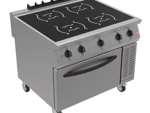 Falcon F900 Induction Range with Fan Assisted Oven on Castors i91105C - islandcatering