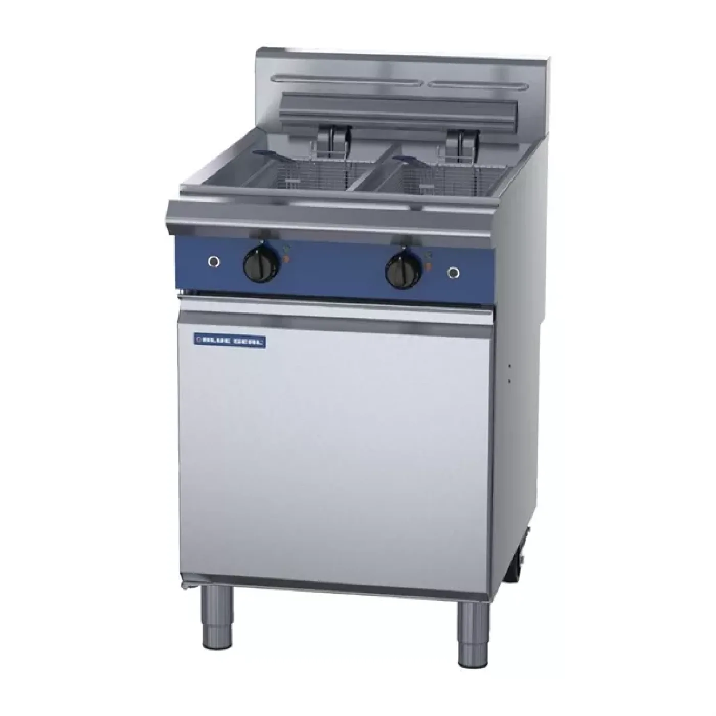 Blue Seal 600mm Twin Electric Fryer UKE66 - islandcatering - 1