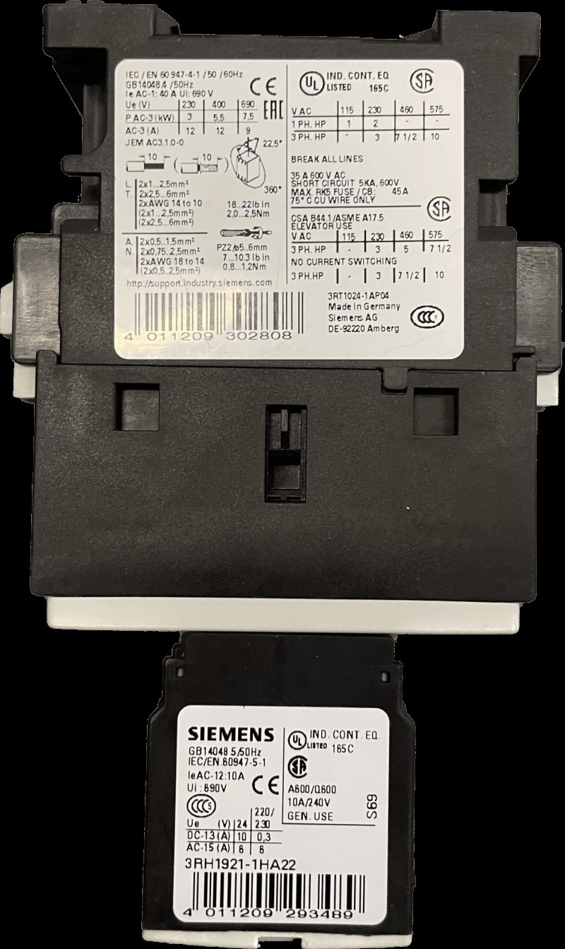 Siemens Leistungsschütz 3RT1024-1AP04