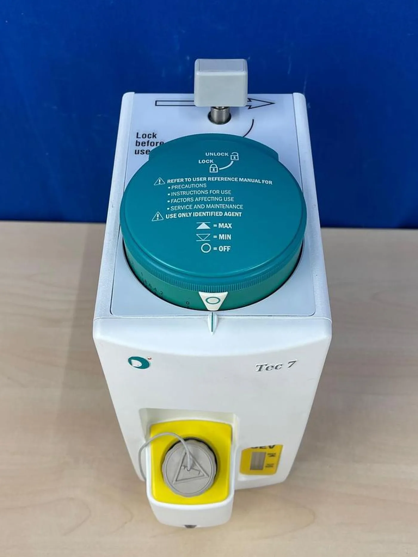 GE Datex-Ohmeda Tec 7 Sevoflurane Refurbished Patient-Ready REF: 1175-9341-000 - 2