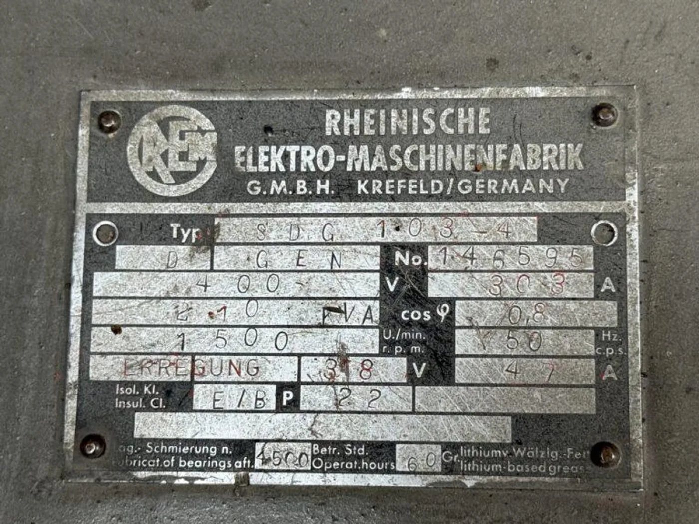 1975 MWM TD 232-V12 / REM GEN.SET 210 KVA - 4