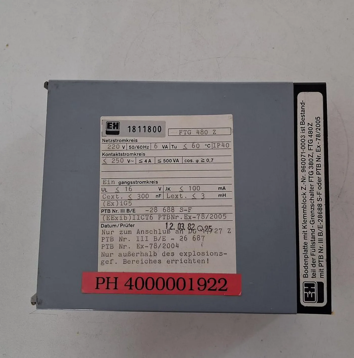 Endress+Hauser FTG 480 Z Level Measurement Converter - 4