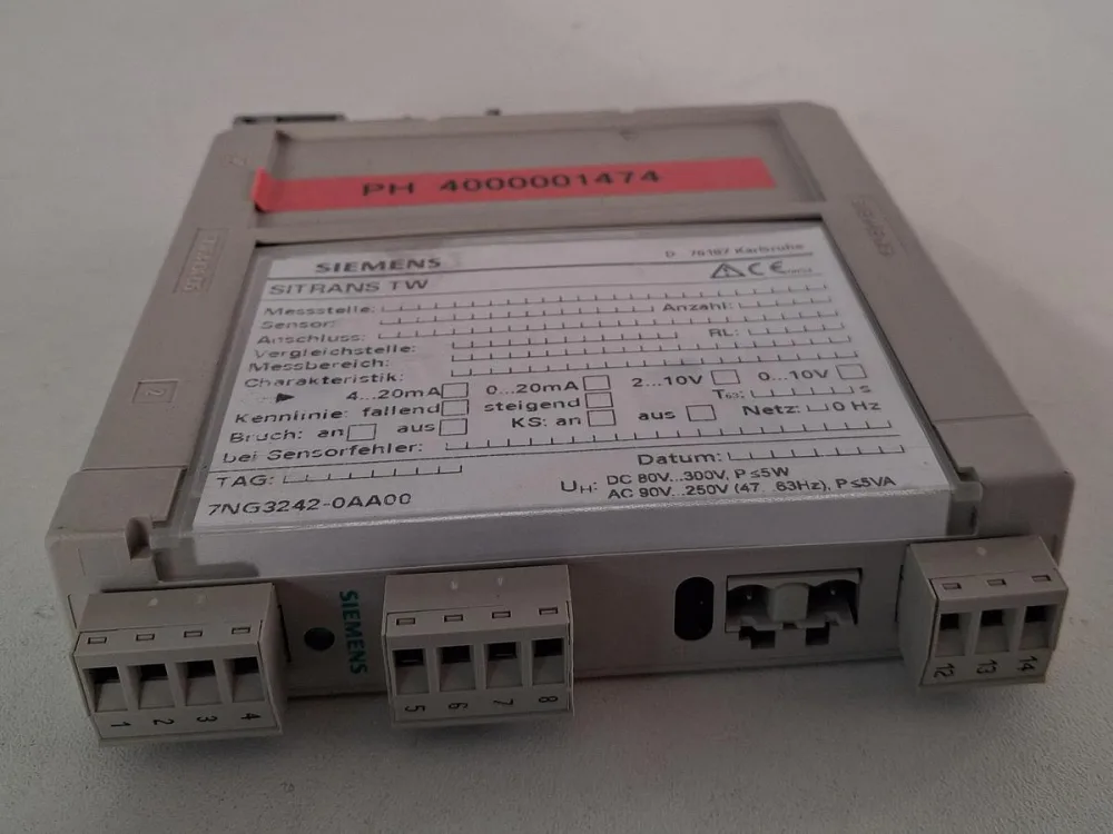 Siemens SITRANS TW 7NG3242-0AA00 Temperature Transmitter