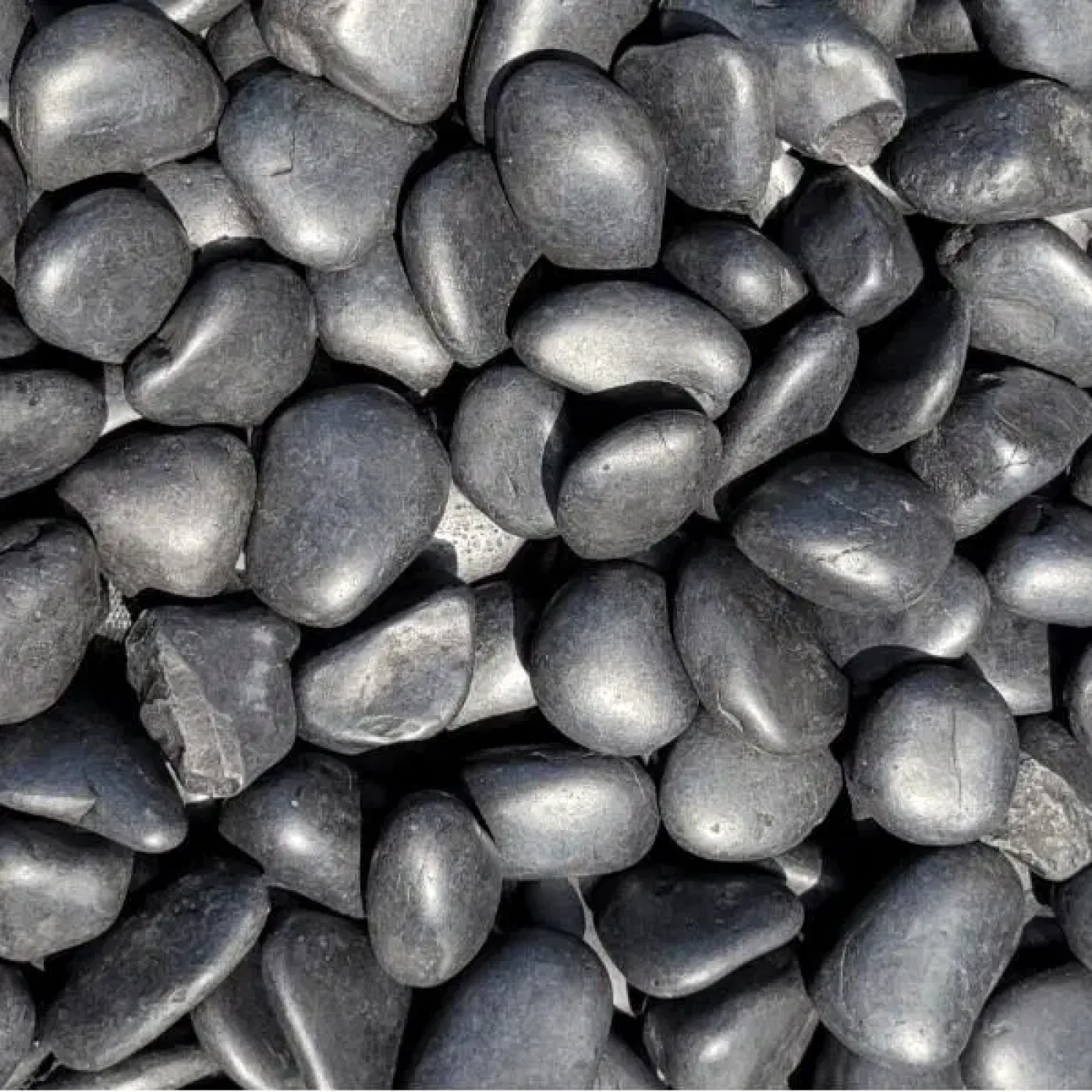 Beach Pebbles Deep Black zak 25kg - 1