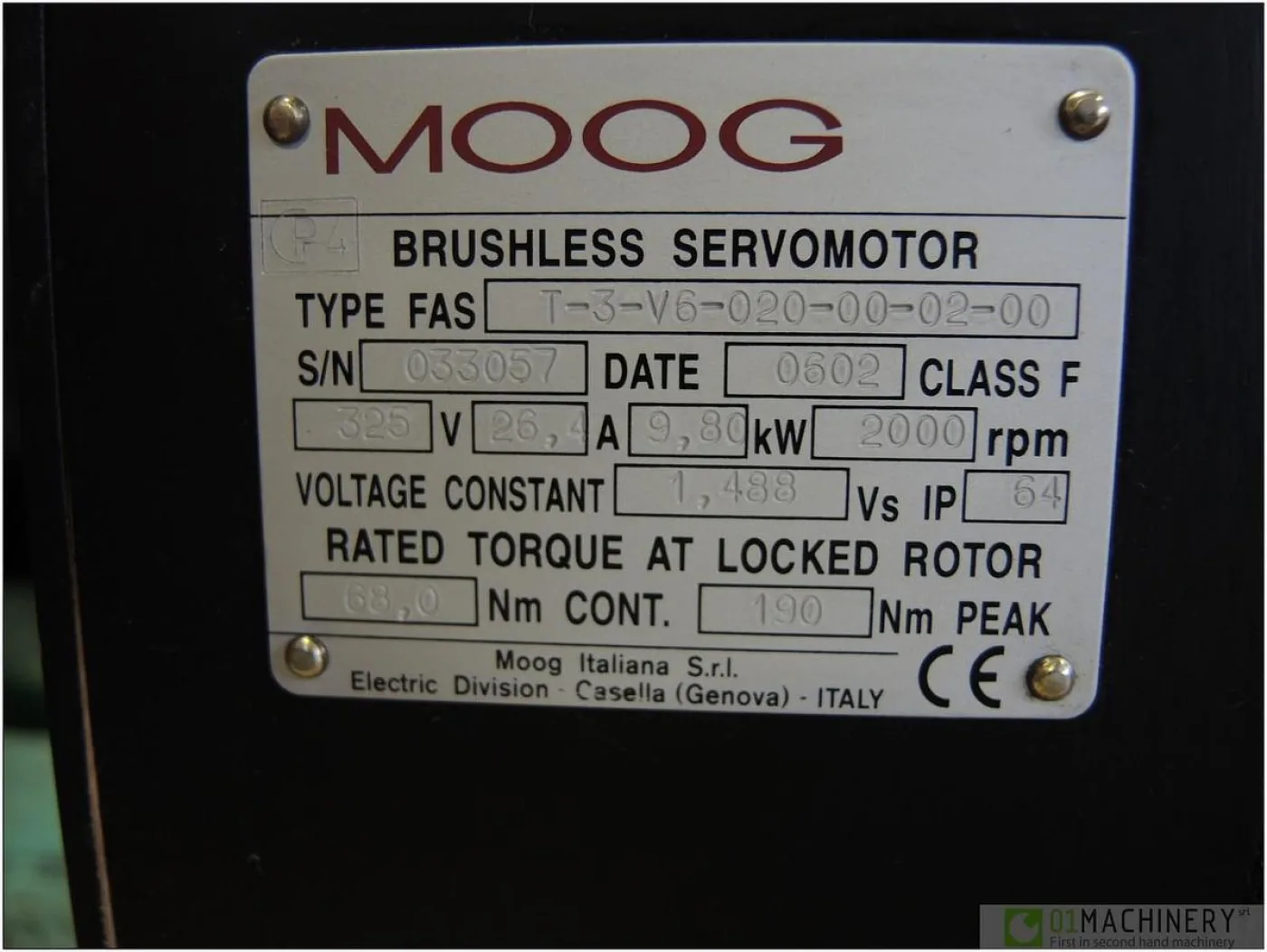 2006 MOOG FAST-3-V6-020-00-02 AI3130 - 5
