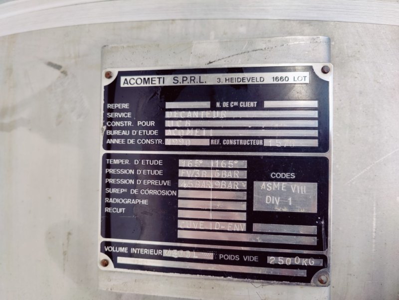 Acometi 4500 L - Stainless Steel Reactor