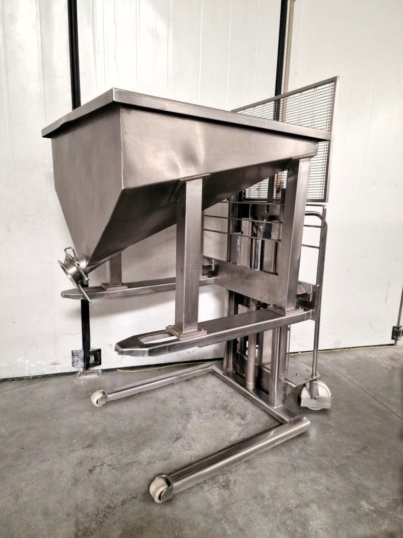VASCA INOX PER TRASPORTO ED ELEVAZIONE