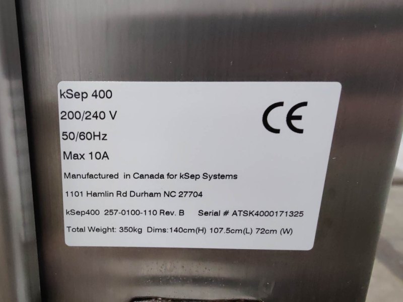 Sartorius Stedim Systems kSep400 "Biotech" - Basket centrifuge
