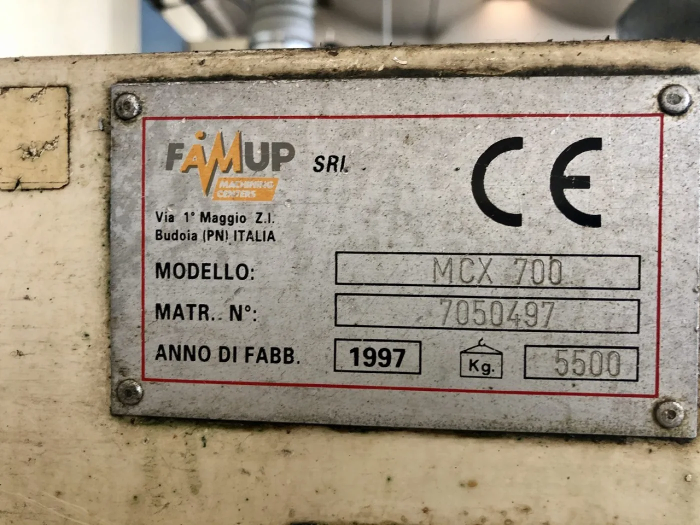 VERTICAL MACHINING CENTER, FAMUP - MCX 700 - Laxmi Metal & Machines, Rohtak - 7