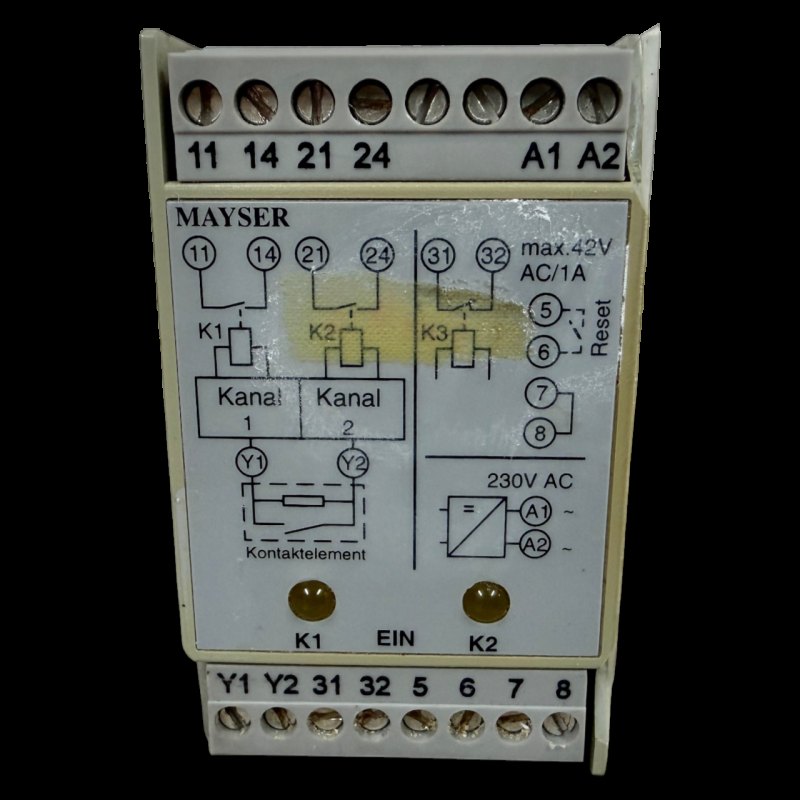 Mayser SG-EFS 134 ZK2/1 L20ms Sicherheitsschaltgerät Sicherheitsrelais