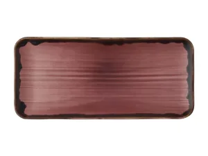 Dudson Harvest Plum Organic Coupe Rect Platter 13 3/4X6 1/4 inch Box 6 - islandcatering