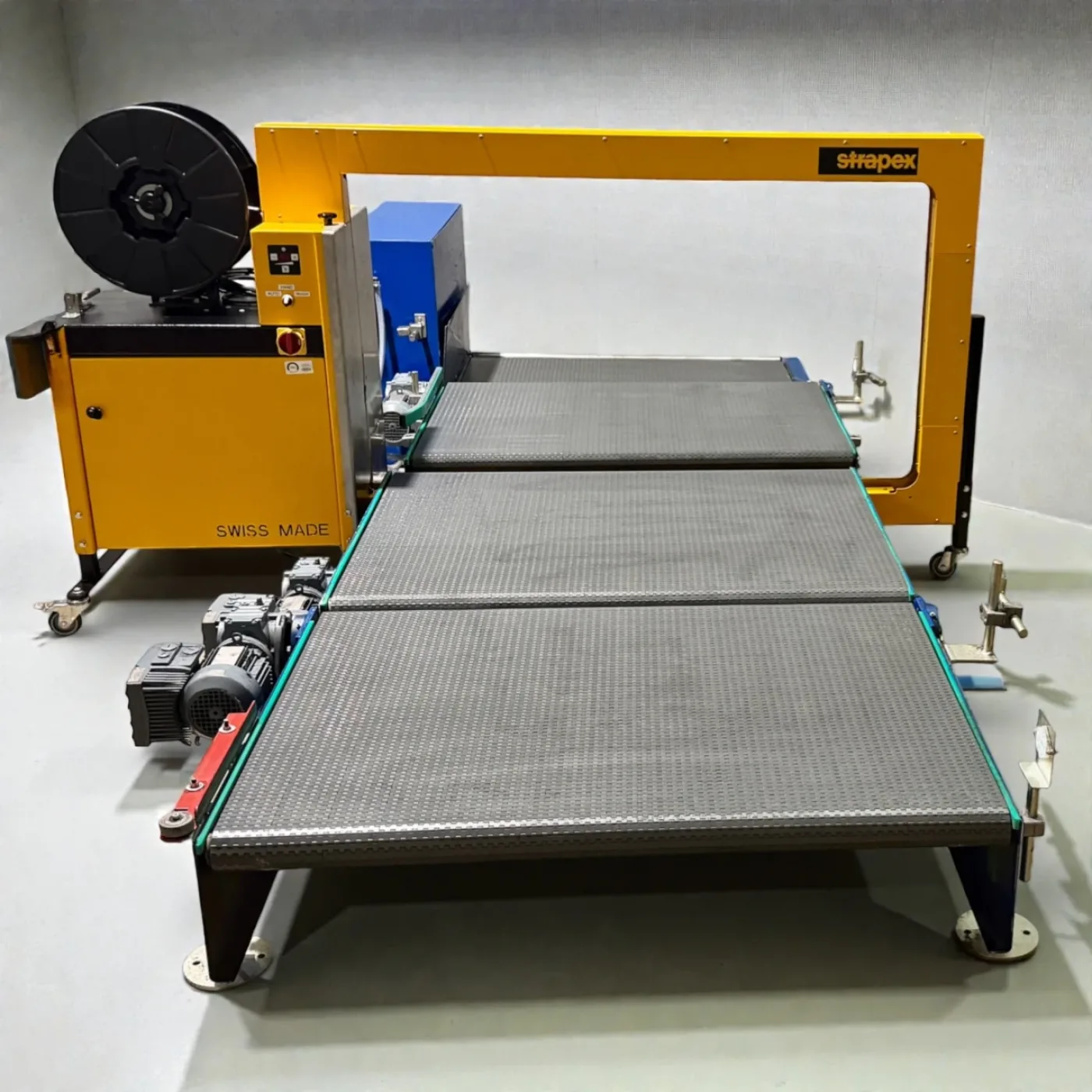 Strapex SMG 65 automatische Umreifungsanlage mit Fördertechnik und modularen Gliederbandförderanlage Art.-Nr. 745.200.311 - 6