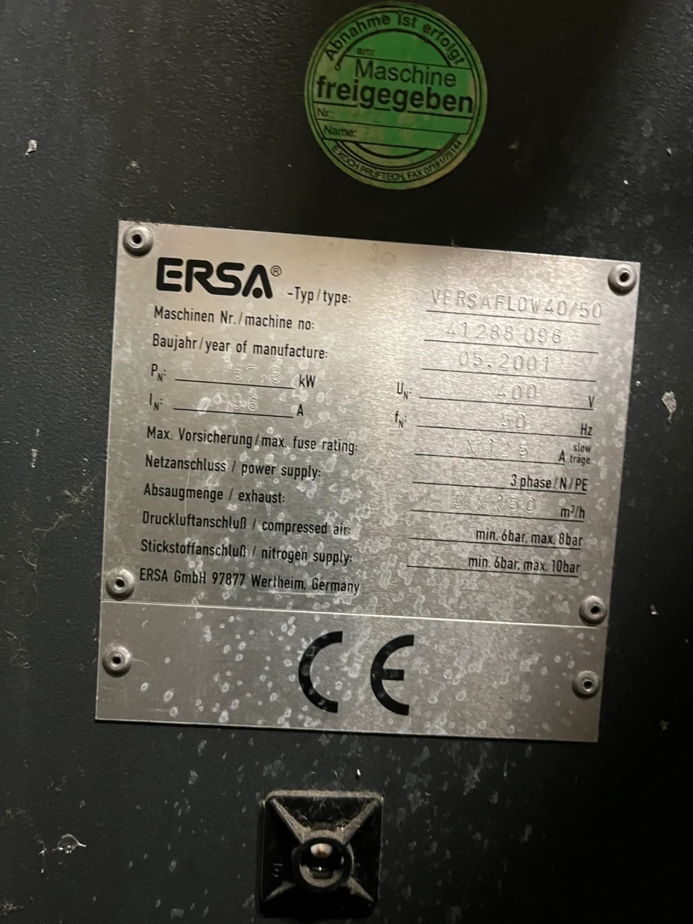 ERSA VERSAFLOW 40/50, vintage 2001 - 4