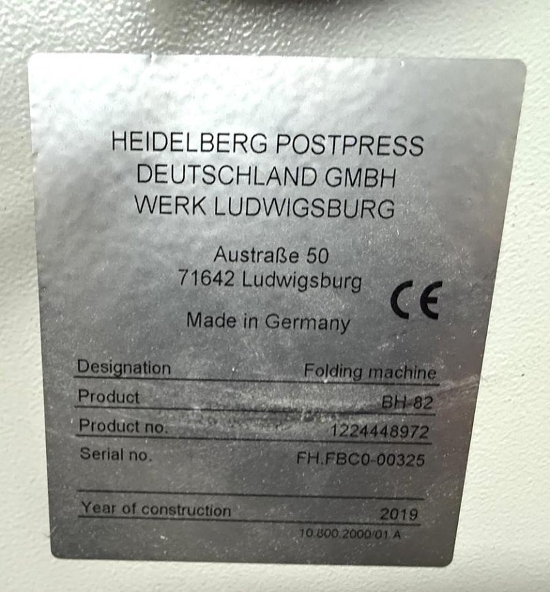 HEIDELBERG Stahlfolder BH-82/6