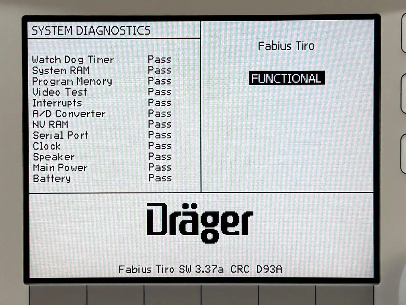 Dräger Fabius Tiro YOM: 2011 - 5