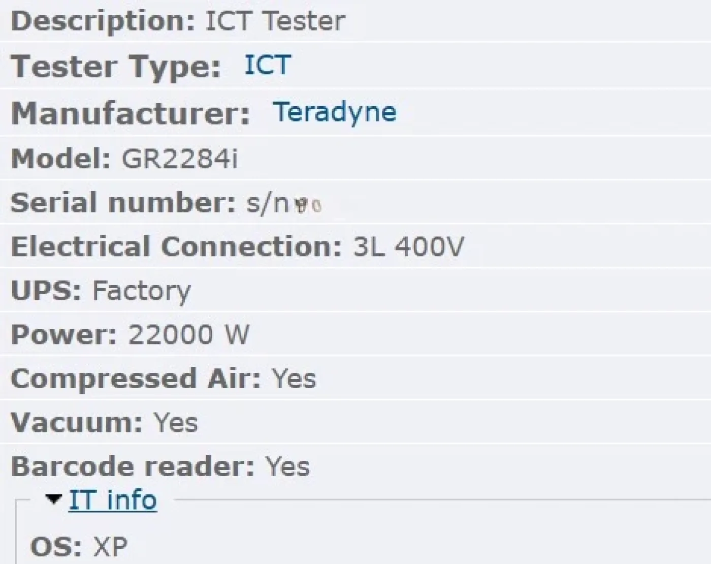 Teradyne GR2284i, ICT tester - 1