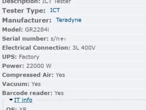 Teradyne GR2284i, ICT tester