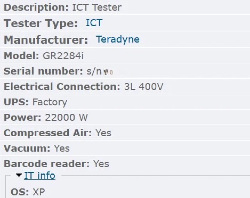 Teradyne GR2284i, ICT tester