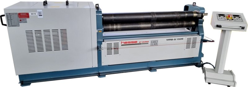 Motorische 3-Walzen Blechrundbiegemaschine MRB-S 1506