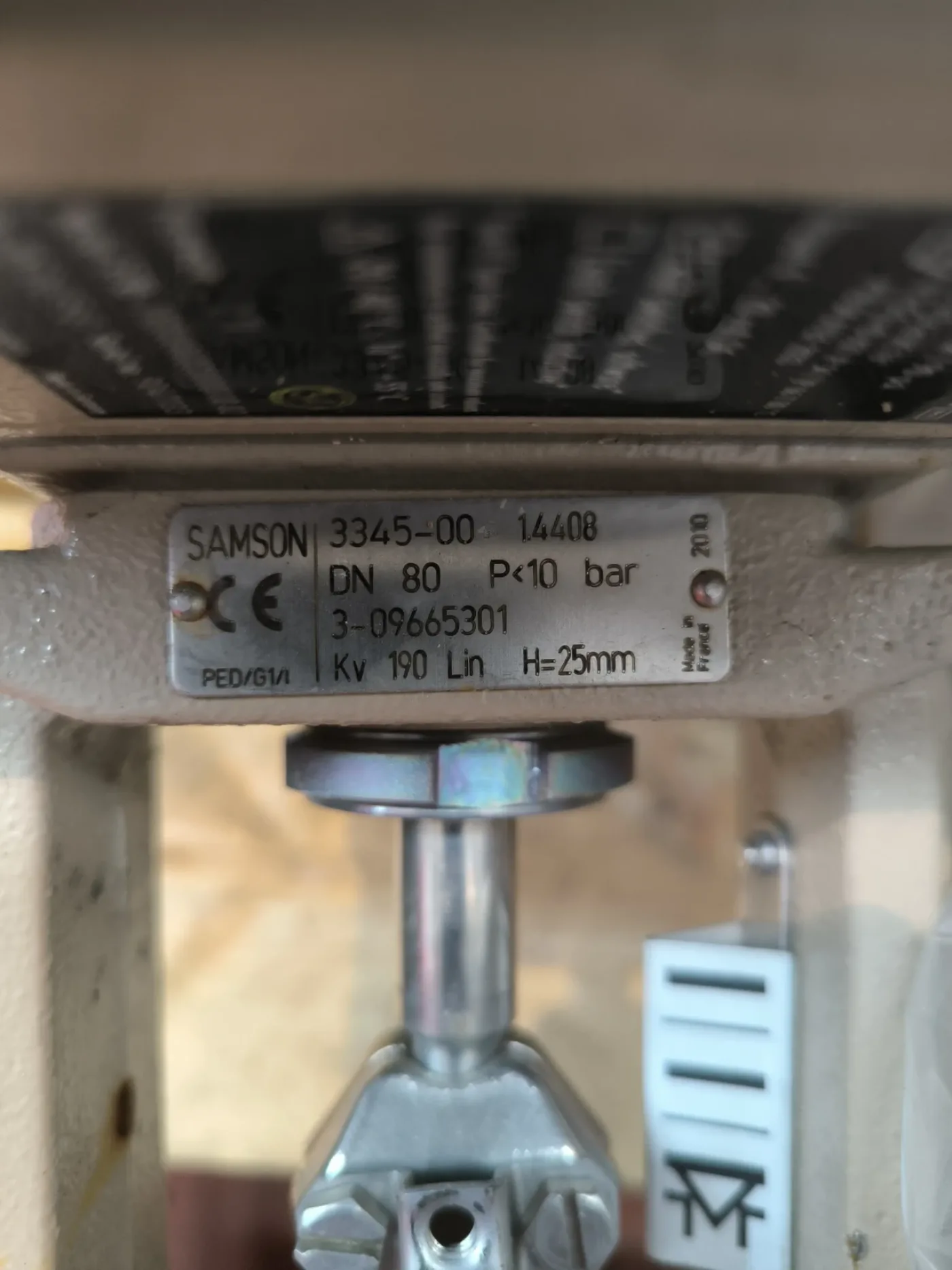 PROPORTIONAL SOLENOID VALVE SAMSON DN80 ATEX - 6