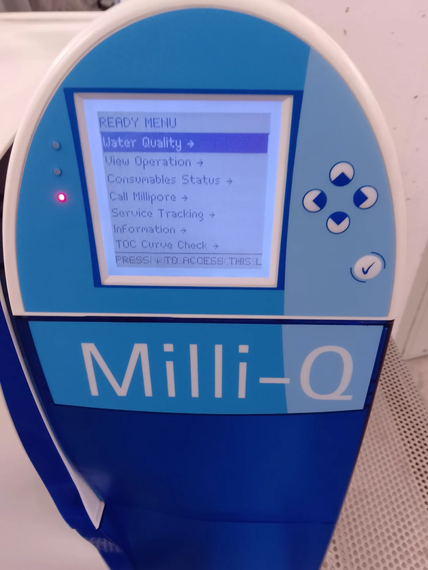 PURIFICATORE D’ACQUA – MILLIPORE – MOD. MILLII-Q REFERENCE A+ - 5