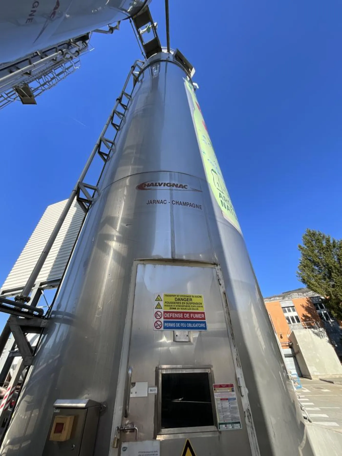 1997 Chalvignac Industries Chalvignac Industries 150 Ton Stainless Steel Sugar Crystal Silo - Silo 3 - 1