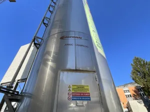 1997 Chalvignac Industries Chalvignac Industries 150 Ton Stainless Steel Sugar Crystal Silo - Silo 3