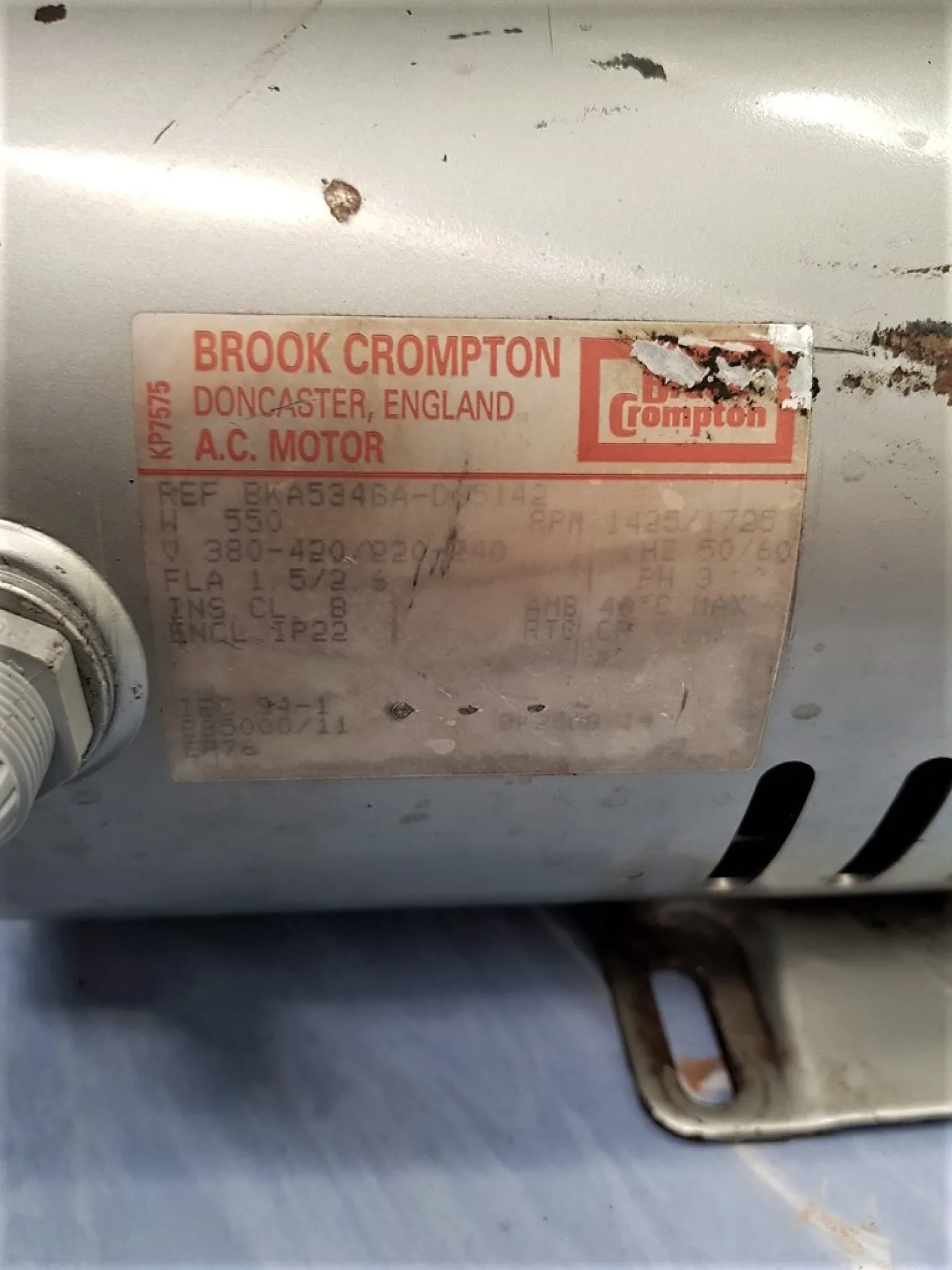 POMPA DA VUOTO – BROOK CROMPTON – MOD. BKA5346A - 5