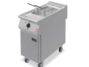 Falcon F900 Single Tank Twin Basket Free Standing Electric Fryer on Castors E9341 - islandcatering