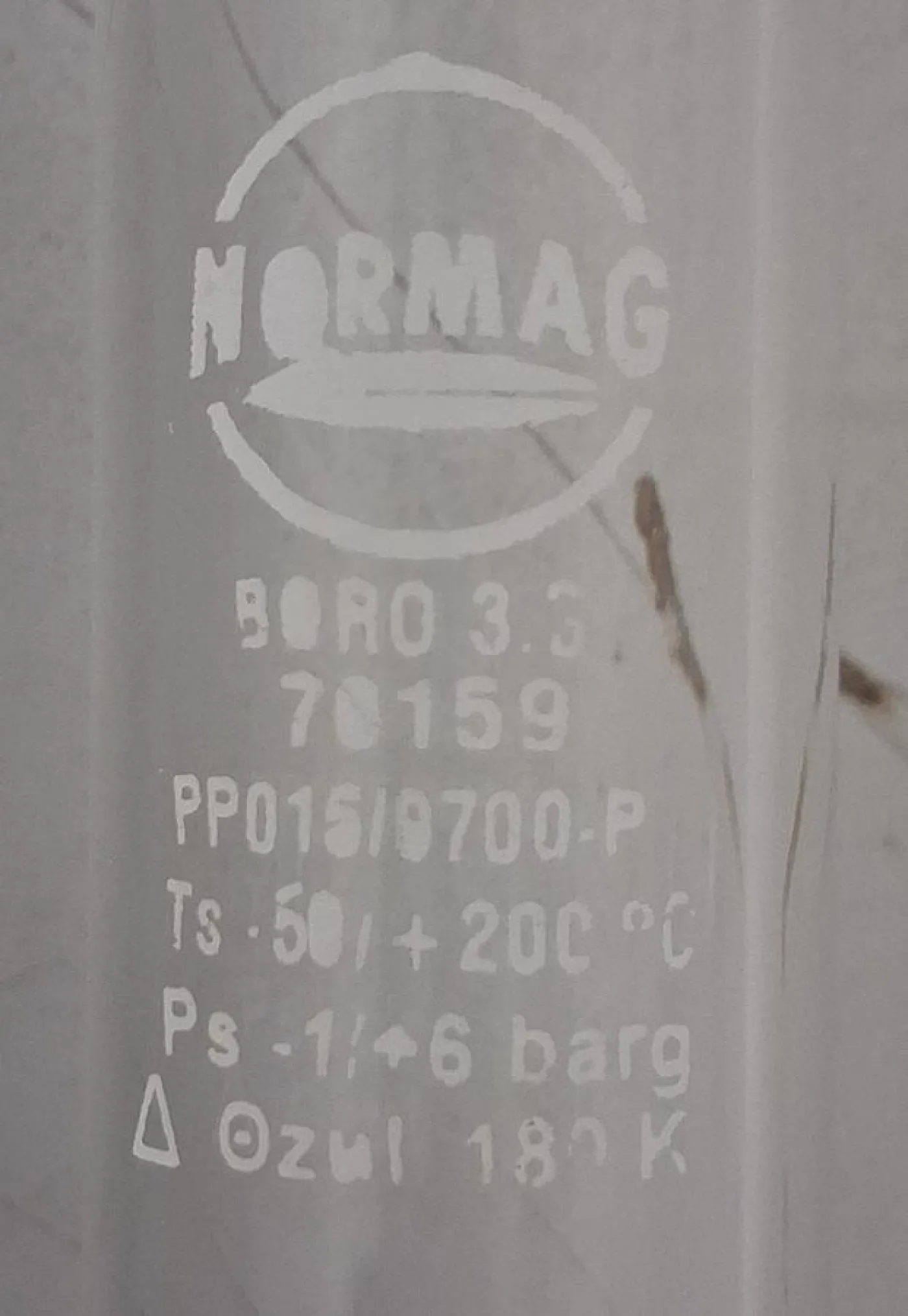 Normag Rohr DN 15, Länge 700 mm – Typ PF Borosilikatglasrohr - 2