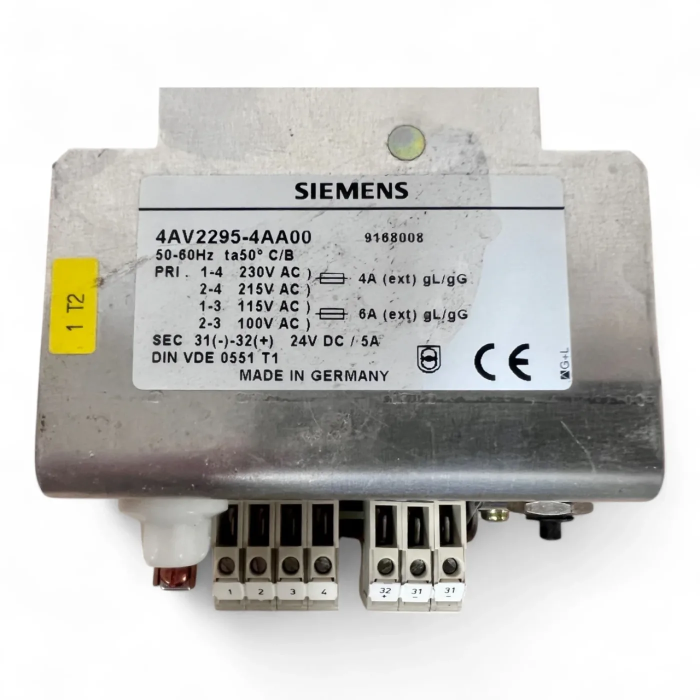 SIEMENS Steuertransformator 4AV2295-4AA00 mit 24V DC Ausgang - 5