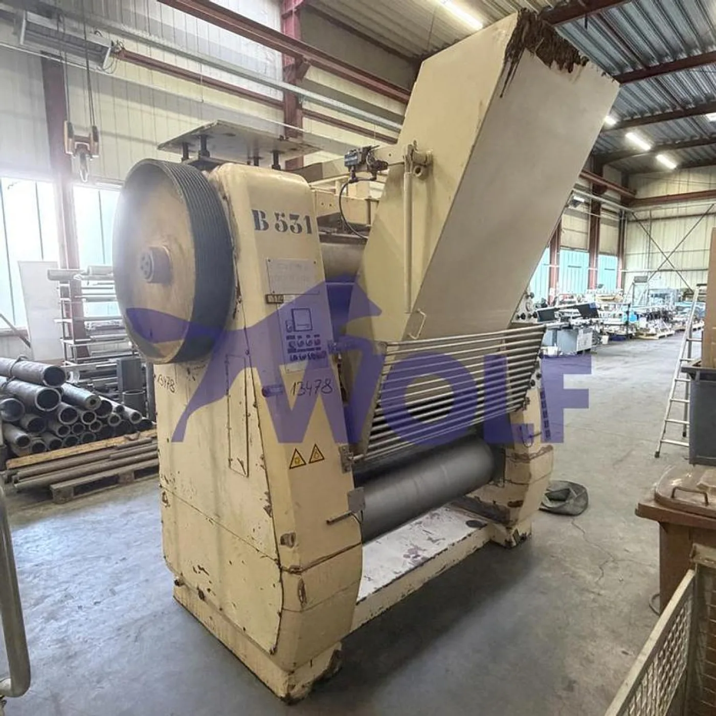 Fünfwalzwerk CARLE + MONTANARI - Type HB-1300 mit ca. 1.300 mm Walzenbreite. - 2