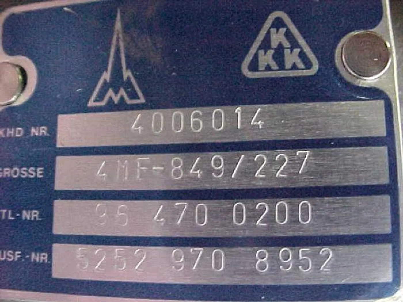 KKK 4MF-849/227 - 5