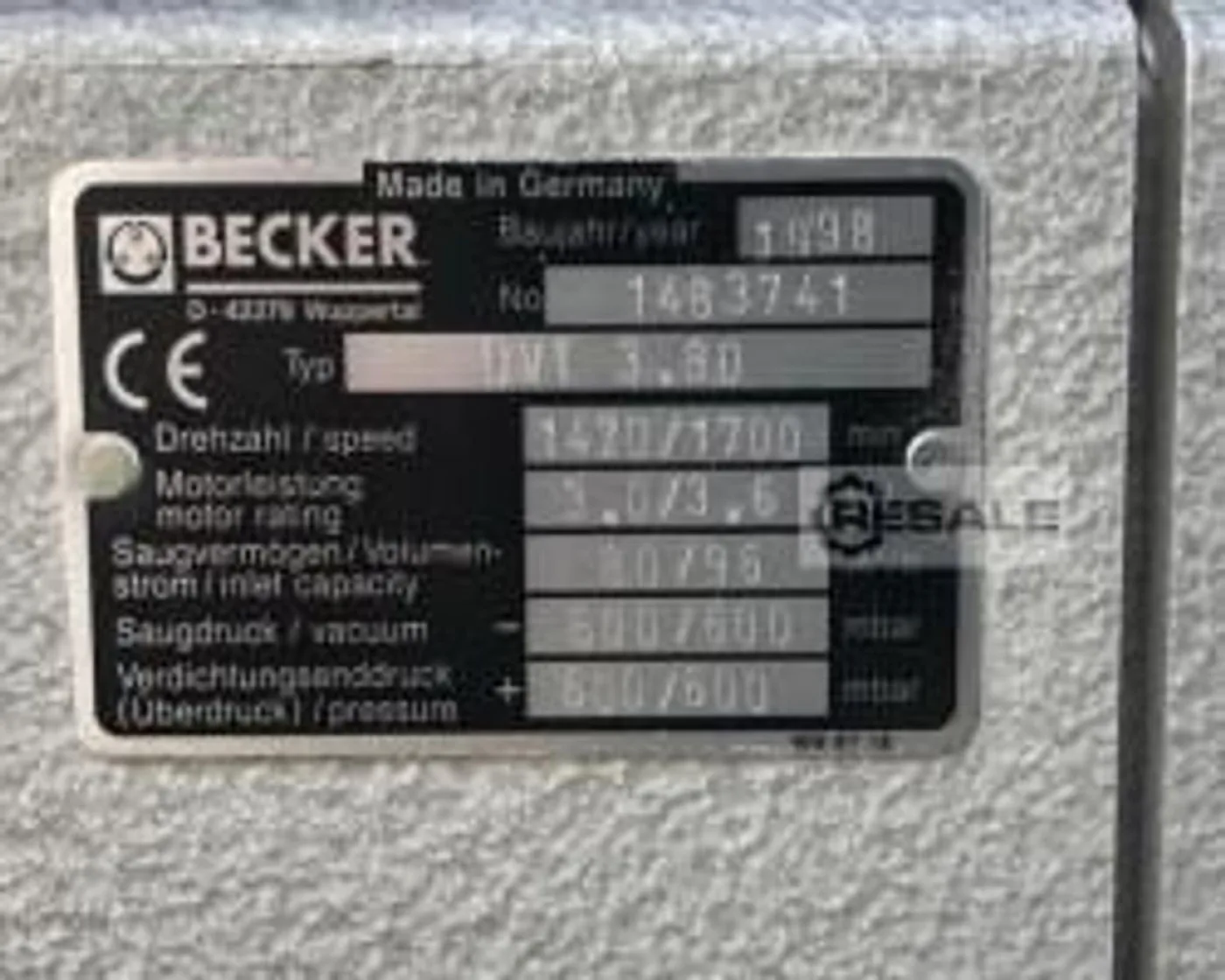 Becker DVT3.80 - 3