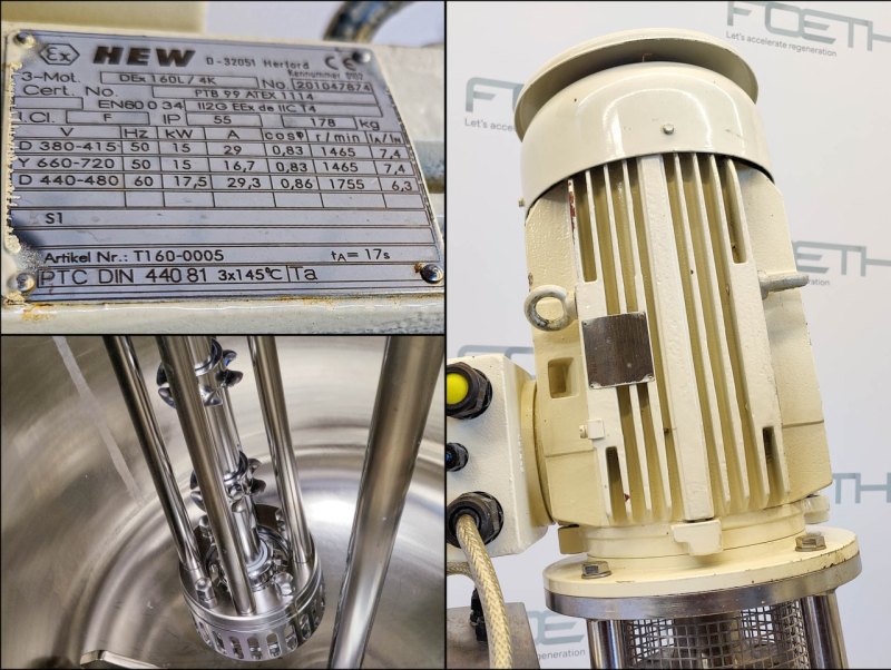Jentec 720 Ltr. & 100 Ltr. - Processing vessel