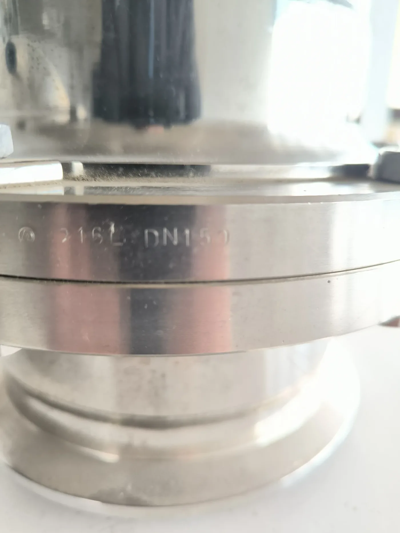 BUTTERFLY VALVE CLAMP DN150 STAINLESS STEEL 316L WITH PNEUMATIC ACTUATOR NOCADO SV-ANTRIEB (L/L) - 5