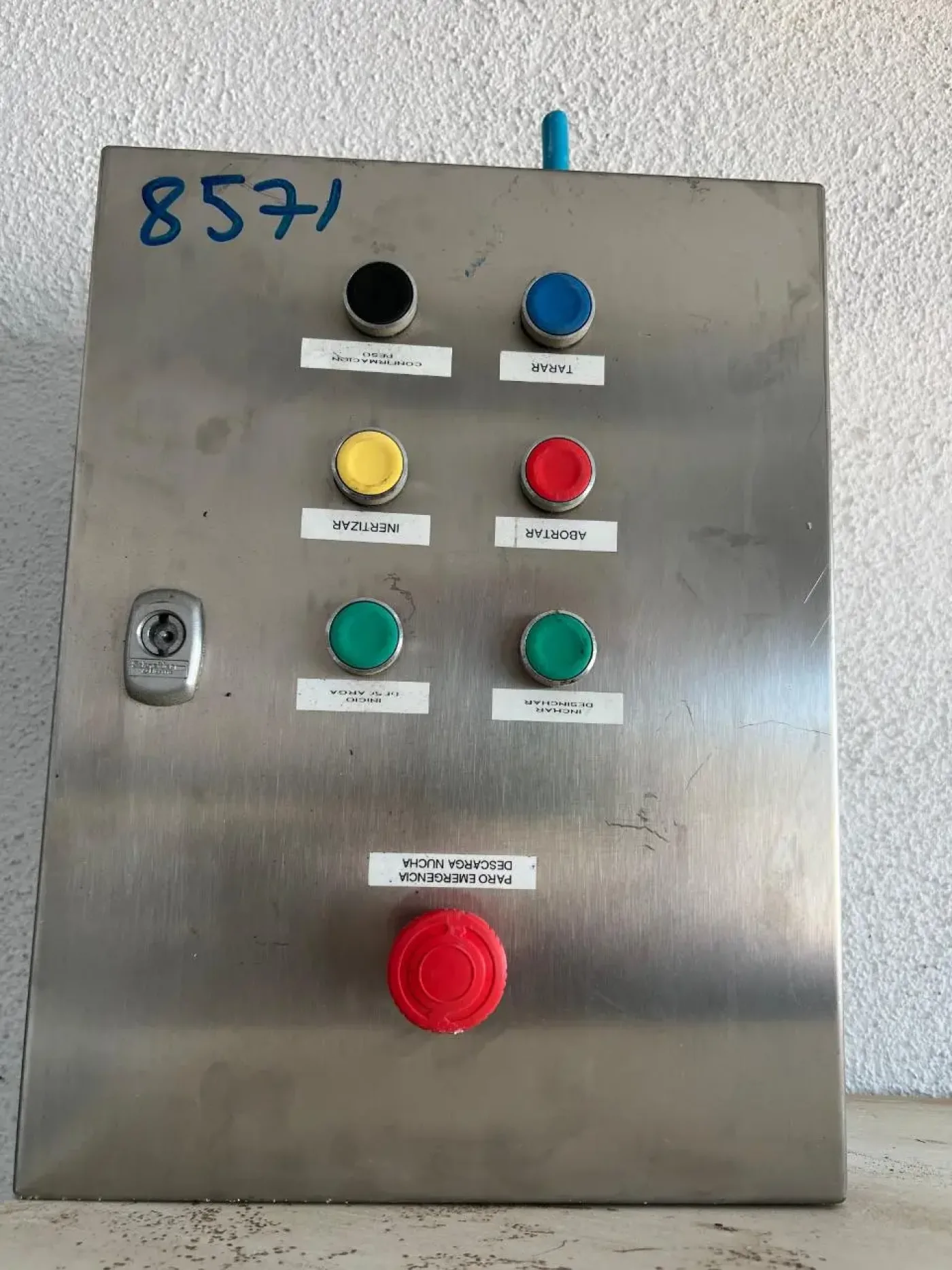 USED STAINLESS STEEL BUTTON PANEL - 3