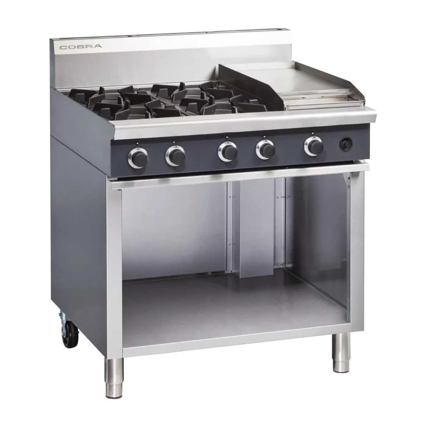 Blue Seal Cobra Natural Gas Range 4 Burner with Griddle C9C/N - islandcatering - 1