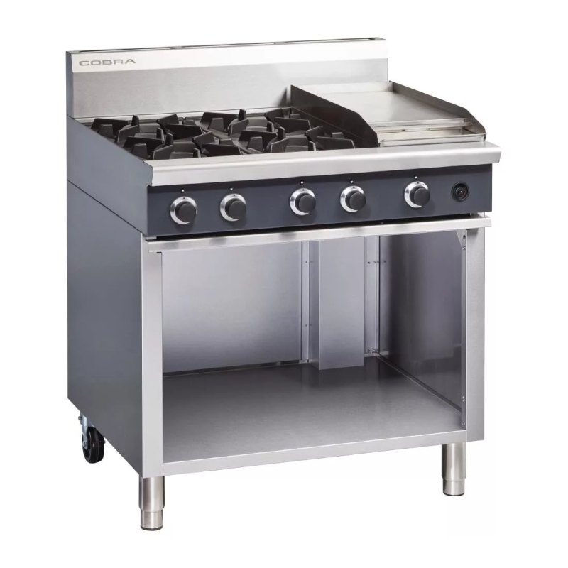 Blue Seal Cobra Natural Gas Range 4 Burner with Griddle C9C/N - islandcatering