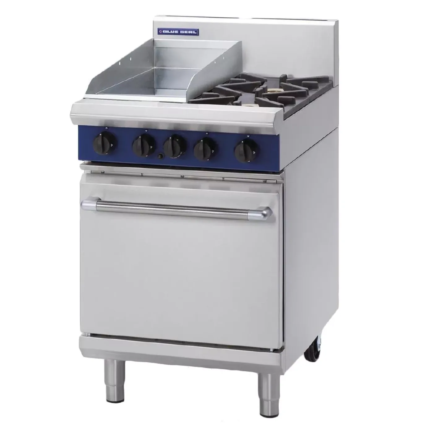 Blue Seal Evolution 2 Burner/Griddle Static Oven LPG 600mm G504C/L - islandcatering - 1