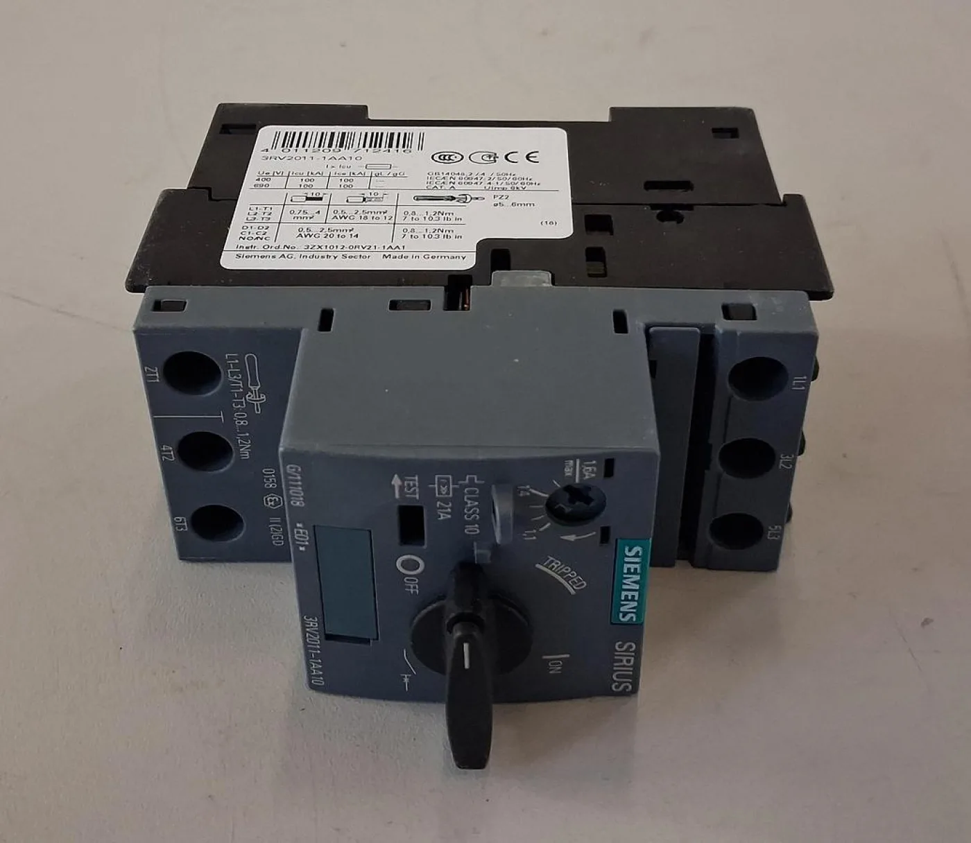Siemens SIRIUS Motorschutzschalter 3RV2011-1AA10 - 3