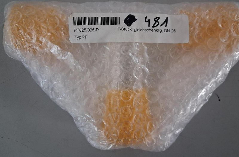 Normag T-Stück PT32/050-P Borosilikatglas 3.3